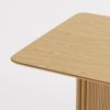 79" Natural Wood Double Pedestal Base Dining Table
