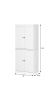 72" White Solid Wood Four Door Pantry Or Storage Closet