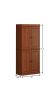 72" Brown Solid Wood Four Door Pantry Or Storage Closet