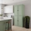 72" Sage Solid Wood Four Door Pantry Or Storage Closet