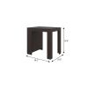 36" Brown Wood Kitchen Island