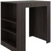 36" Brown Wood Kitchen Island