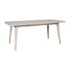 71" White Wood Dining Table