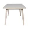 71" White Wood Dining Table