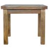 35" Oak Solid Wood Butterfly Leaf Square Extendable Dining Table