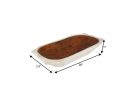 20" White Solid Wood Dough Bowl With Handles
