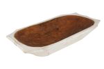 20" White Solid Wood Dough Bowl With Handles