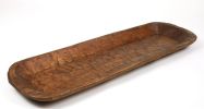 40" Natural Solid Wood Oval Dough Bowl