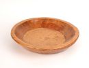 15" Natural Solid Wood Round Dough Bowl