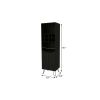 16" Black Wood Bar Cart