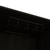 21" Black Wood Bar Cart