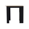 23" Black Wood Kitchen Island