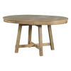 58" Natural Wood Removable Leaf Oval Extendable Dining Table