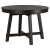 58" Espresso Wood Removable Leaf Oval Extendable Dining Table