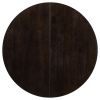 58" Espresso Wood Removable Leaf Oval Extendable Dining Table