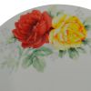 White Red And Yellow Sixteen Piece Round Flat Floral Medallion Ceramic Service For Four Dinnerware Set
