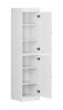 72" White Solid Wood Two Door Pantry Or Storage Closet