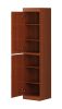 72" Coffee Solid Wood Two Door Pantry Or Storage Closet