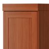 72" Coffee Solid Wood Two Door Pantry Or Storage Closet