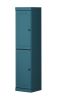 72" Teal Blue Solid Wood Two Door Pantry Or Storage Closet