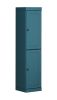 72" Teal Blue Solid Wood Two Door Pantry Or Storage Closet