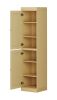 72" Yellow Solid Wood Two Door Pantry Or Storage Closet