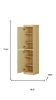 72" Yellow Solid Wood Two Door Pantry Or Storage Closet
