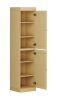 72" Yellow Solid Wood Two Door Pantry Or Storage Closet