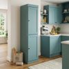 72" Aqua Solid Wood Two Door Pantry Or Storage Closet