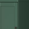 72" Green Solid Wood Two Door Pantry Or Storage Closet