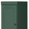 72" Green Solid Wood Two Door Pantry Or Storage Closet