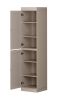 72" Beige Solid Wood Two Door Pantry Or Storage Closet
