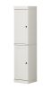 72" Off White Solid Wood Two Door Pantry Or Storage Closet