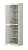 72" Off White Solid Wood Two Door Pantry Or Storage Closet