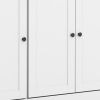 72" White Solid Wood 8 Pantry Or Storage Closet