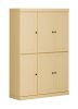 72" Yellow Solid Wood 8 Pantry Or Storage Closet