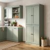 72" Sage Solid Wood 8 Pantry Or Storage Closet