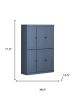 72" French Blue Solid Wood 8 Pantry Or Storage Closet
