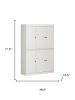 72" Off White Solid Wood 8 Pantry Or Storage Closet