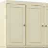 72" Yellow Solid Wood Six Door Two Drawer Pantry Or Storage Closet