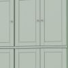72" Sage Solid Wood Six Door Two Drawer Pantry Or Storage Closet