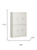 72" Off White Solid Wood Six Door Two Drawer Pantry Or Storage Closet