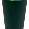 Green Silicone Straight Shape Stemless Pint Glass