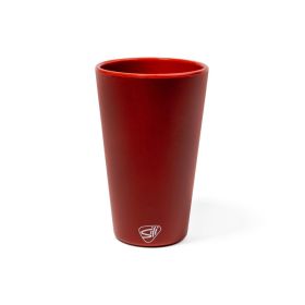 Dark Red Silicone Straight Shape Stemless Pint Glass