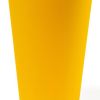 Yellow Silicone Straight Shape Stemless Pint Glass