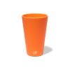 Orange Silicone Straight Shape Stemless Pint Glass