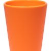 Orange Silicone Straight Shape Stemless Pint Glass