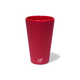 Red Silicone Straight Shape Stemless Pint Glass
