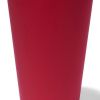 Red Silicone Straight Shape Stemless Pint Glass