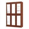 72" Coffee Solid Wood Six Door Pantry Or Storage Closet
